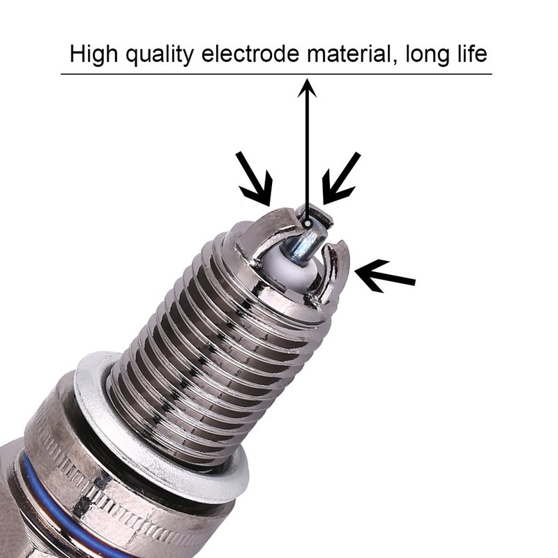 Spark Plugs, 3 Pcs D8TC 3 Electrode Spark Plug Pit