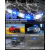 HLauto 700A Rooftop Emergency Strobe Lights Bar, 72 LED Blue