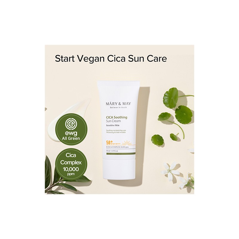 Mary&May [Mary&May]CICA Soothing Sun Cream SPF50+ PA++++ 50ml