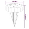vidaXL Solar Ground Lights with Ground Spike 4pcs Warm White