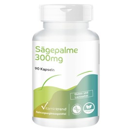 Saw Palmetto 300 mg - Saw Palmetto - Serenoa repens - 90 Capsules - High Dose - Vegan - Bioavailable Supplements from Germany | Vitamintrend
