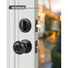 Brotima 4 Pack Keyed Alike Front Door Knob and Deadbolt