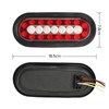 PHILTOP 2 Pcs Trailer Light Marker Lights Amber and Red