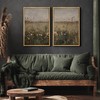 MUDECOR Framed Canvas Print Wall Art Set Golden Meadow Wildflowers
