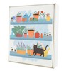 GARDEN SHED SHELVES NAUGHTY CAT GARDNERS GIFT IDEA WOODEN BLOCK