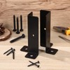 jojofuny 4pcs Heavy Duty Post Anchor Brackets Kit for 4x4