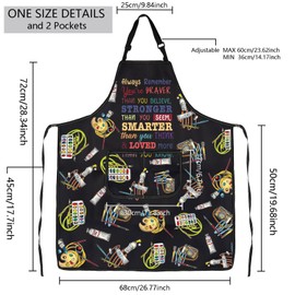 BNQL Painting Artist Apron with Pockets Artist Painter Gifts Art Lover Gift for Art Teacher Apron Painter Apron (art br apron)