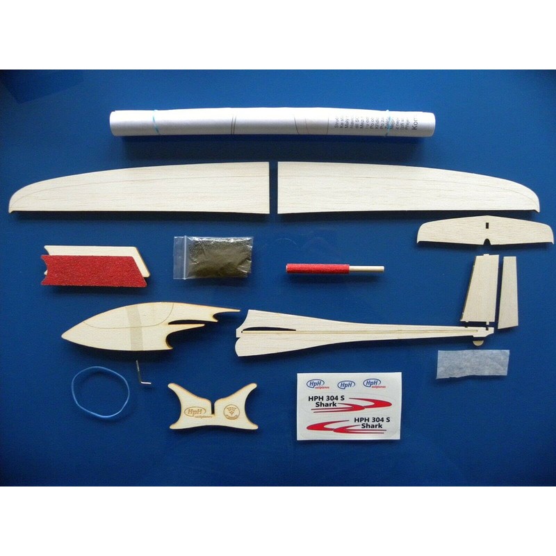 CraftyProducts Twin Shark Model Sailplane Plywood and balsa Chuck Glider