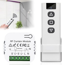 Nizirioo Wireless Roller Shutter Control Retrofit Set: Blinds and Awnings, Wireless Switch for Roller Shutters up to 100 m Range from RF Remote Control + Receiver Module for Roller Shutters, Blinds,