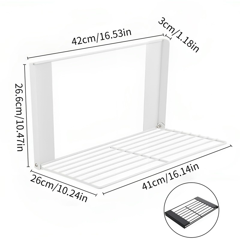 ROLIZOE Magnetic Multi-Purpose Organizer Shelf – Space-Saving Side Storage for