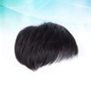 Uonlytech Black Wig Mens Headband Human Hair Toupee for Men,