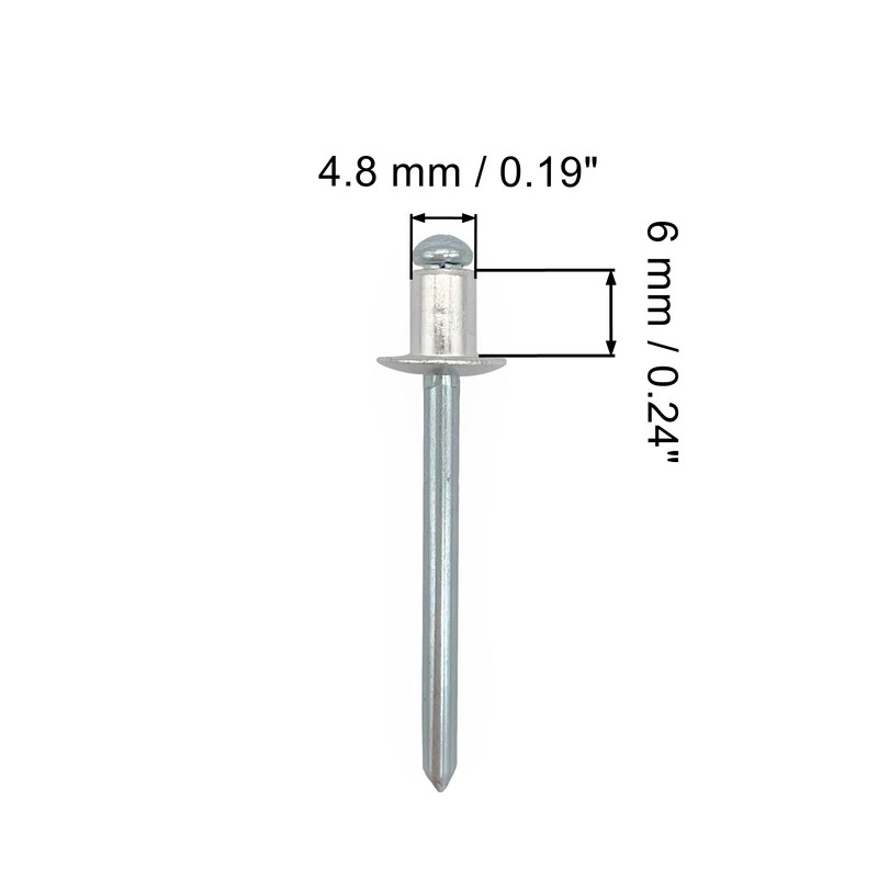 (Pack of 350 pcs) Blind Rivets 4.8 x 6 mm,
