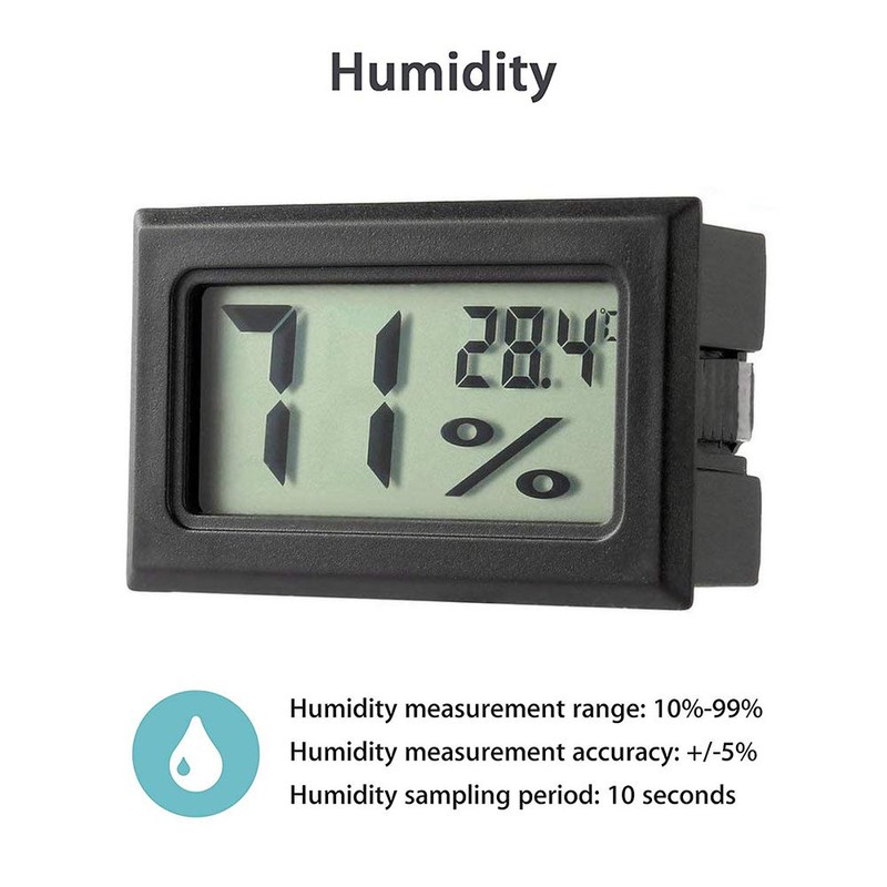 Hynnio 5 x Digital Mini Thermometer, Temperature Thermometer, Humidity Thermometer,