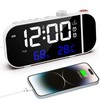 VORRINC Projection Alarm Clock, 15 Inch Digital Radio Alarm Clock