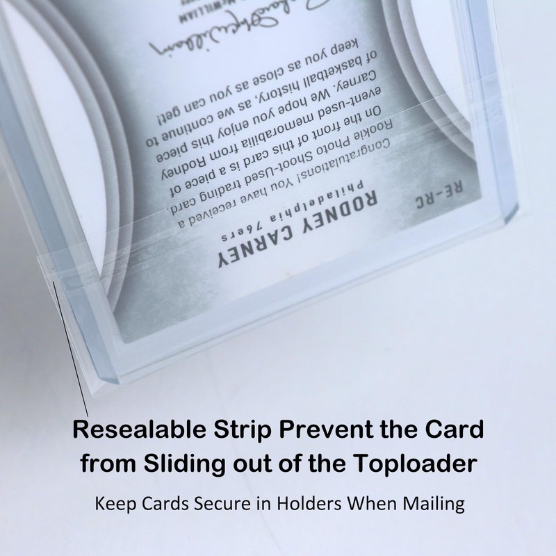 Rayvol Top Loader Sleeves - Resealable Team Bags for 35-75PT