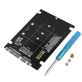 Adaptador NGFF a SATA, 2 en 1 Mini M.2 NGFF y mSATA SSD a la Tarjeta convertidora del Adaptador de Disco Duro SATA 3.0, para Windows 98/SE/ME/2000/XP/Vista/7/8/Linux, etc.