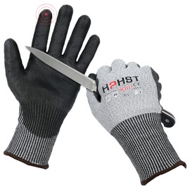 HPHST Cut Protection Gloves Hand Protection for Cutting Work Gloves Level A6 Gardening Gloves Men Women Cut Resistant Gloves for Kitchens Horticulture Construction Site Grey 1 Pair Size 10 / XL