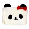 Twin Canvas Panda Clip Pocket B 15x12cm