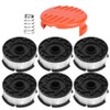 6Pcs Lawn Mower Spool with Cover Replacement Accessories Parts Fit