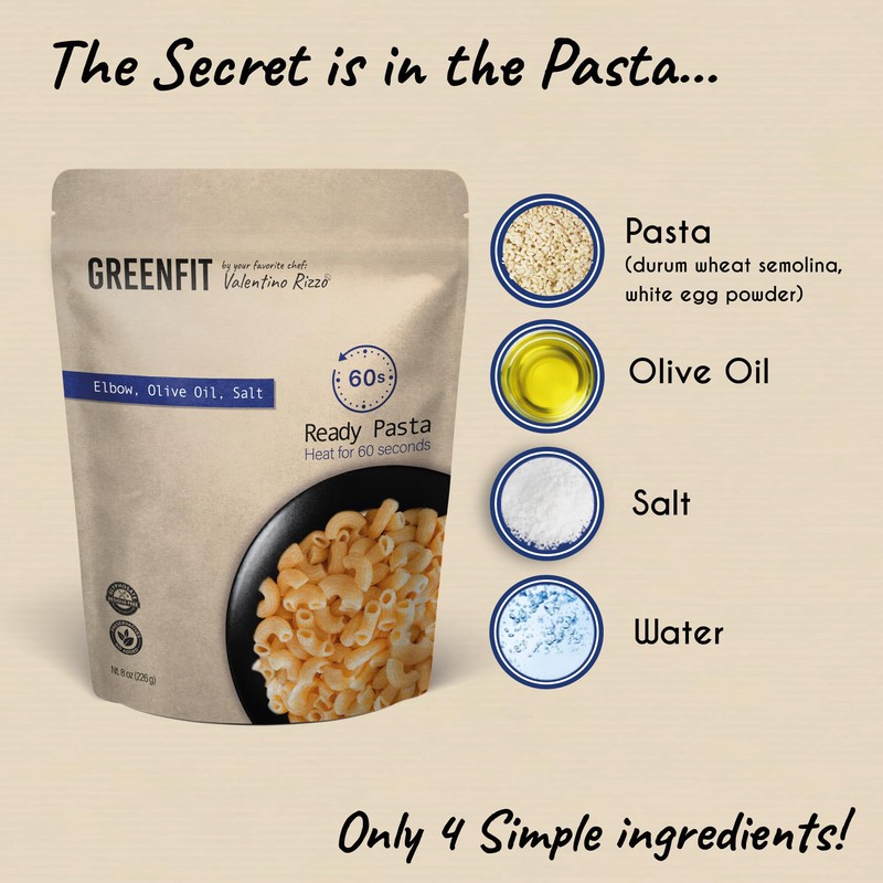 PREMIUM READY TO EAT PASTA | Simple, Clean ingredients |