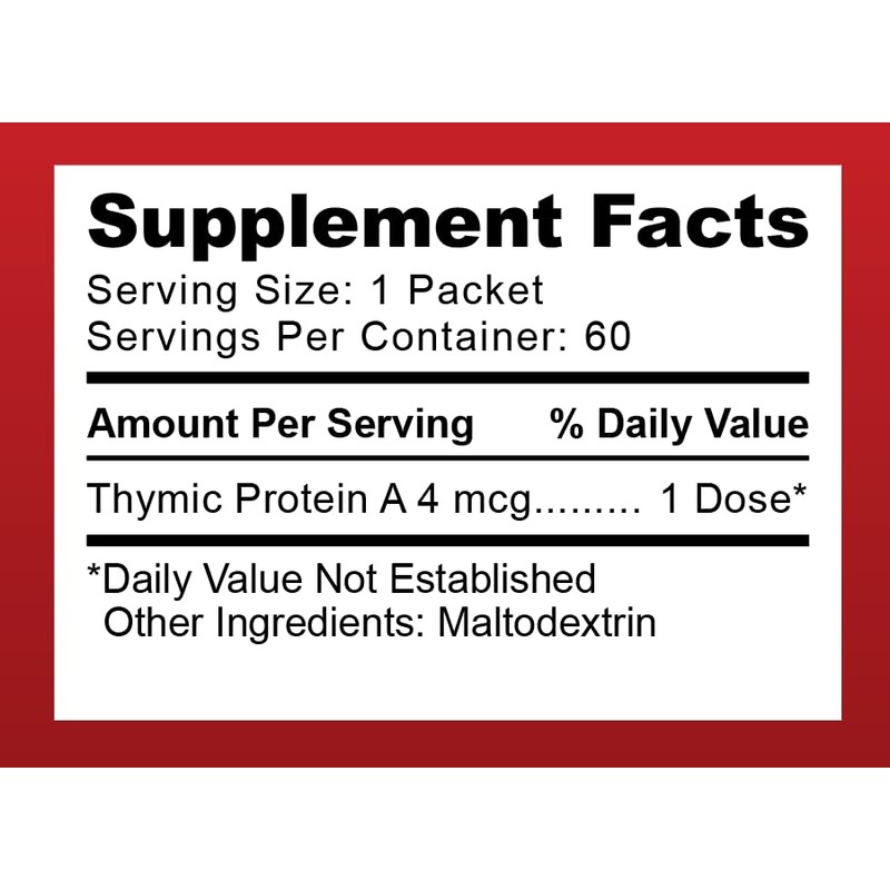 ProBoost, 4 McG Thymic Protein A (TPA) Powder Packets -