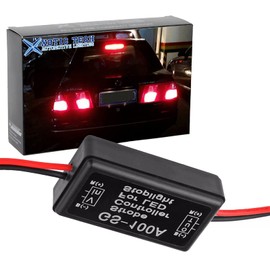 Xotic Tech 1 x Strobe Flash Module Controller Box Flasher Module for Car Trunk 3rd Brake Light High Mount Stop Lamp, GS-100A 12V