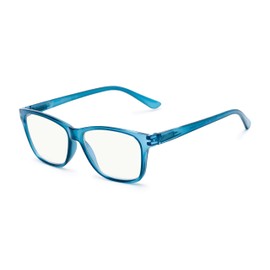 Readers.com Reading Glasses: The Francis Blue Light Reader square Style for Men and Women