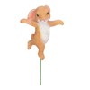 5pcs Bunny Figurines Cute Style Resin Material Decorative DIY Micro