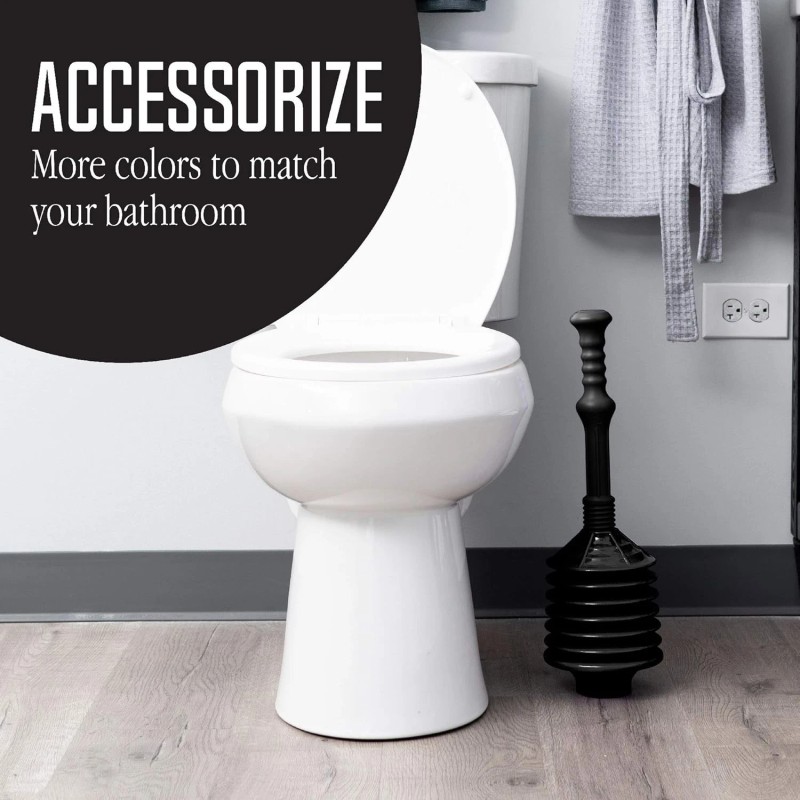 JS Jackson Supplies Professional Bellows Accordion Toilet Plunger, High Pressure