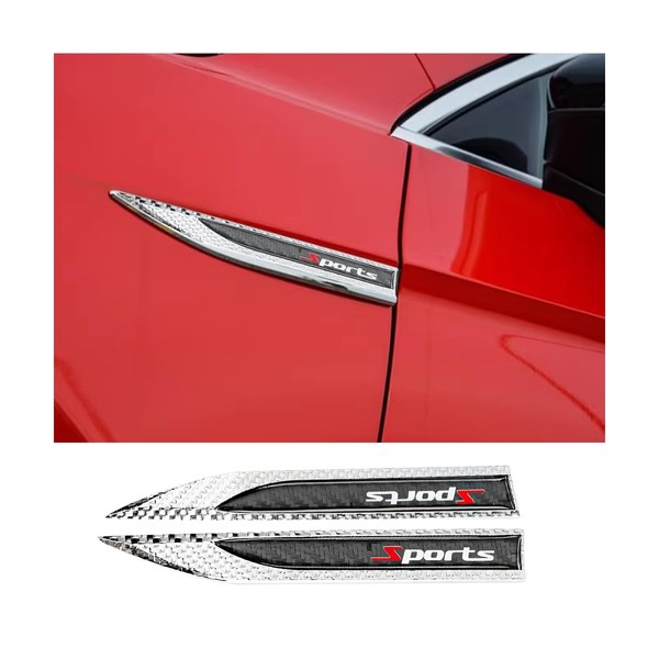 JNNJ Pack of 2 Styling Personalise Sports Emblem Decal, Body