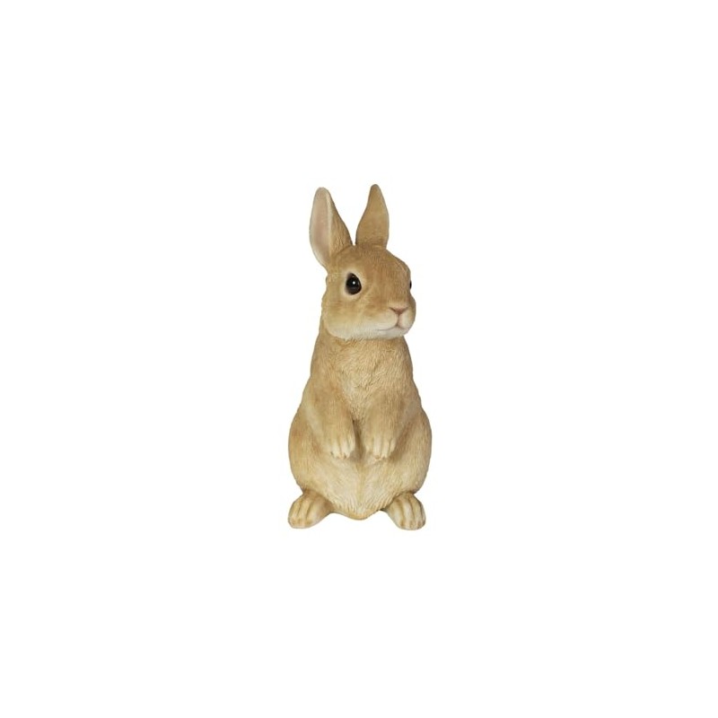 Ovia H12319-3 Standing Beige White Rabbit (Large) 4.3 x 4.3