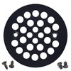 4-1/4" Round Shower Grate Drain Strainer Replacement Cover Matte Black
