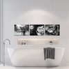 iLOOKLiKE 3 Pieces Wild Animal Wall Art Black and White