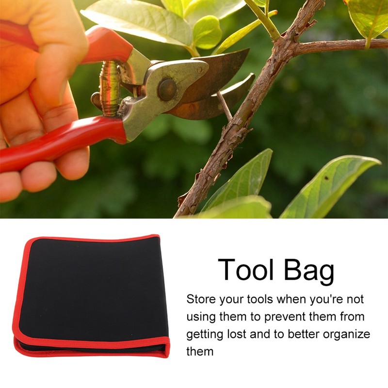 Black Garden Bonsaii Scissors Cutting Shears Tool Storage Bag Pouch