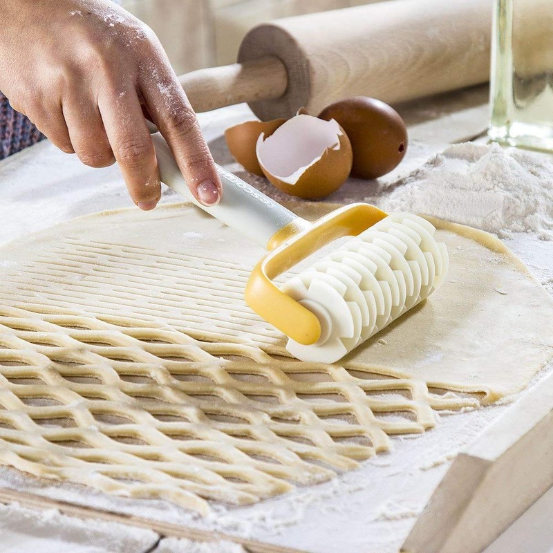 Tescoma Textured Rolling Pin Delicia, Assorted, 21.2 x 11.7 x