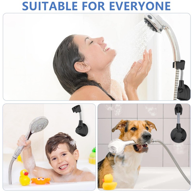 Shower Head Holder Without Drilling, Hand Shower Holder, Universal Shower