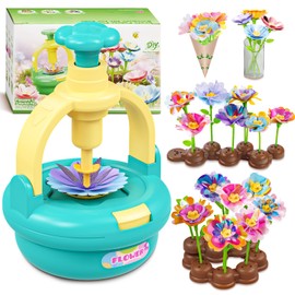 Plunack DIY Flower Craft Set Children, Flower Press Craft Toy Girls 4 5 6 7 8 Years Creative Flower Garden Craft Set Educational Art Set for Girls, Bouquet Gifts for Children 3+