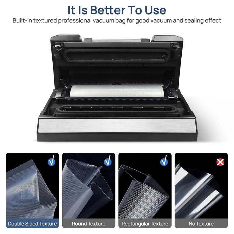 Vakumar Liquid Vacuum Sealer Machine, 90Kpa Vacuum Sealer Machine Preservation