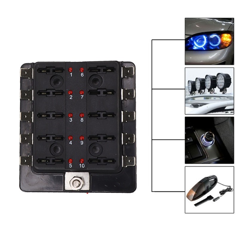 DC32V Car Fuse Box ATC ATO Waterproof Blade Fuse Block