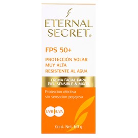 Eternal Secret High Protection Sunscreen for Face - SPF 50+ Water-resistant, Non-Sticky Texture, 2.12 oz - Bloqueador Facial/Corporal Eternal Secret FPS 50+ 2.12 oz