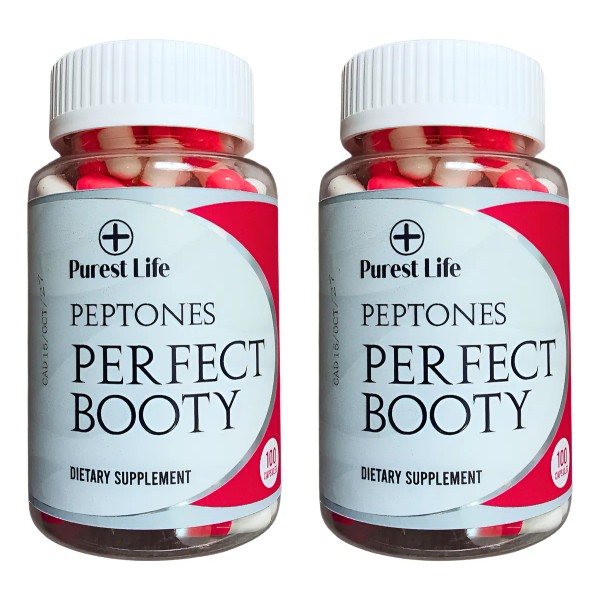 Kit Glúteo Peptonas De Colágeno 100 Cápsulas 2 Frascos Mtp