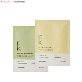 [YAKSON HOUSE X Feelkeen] Feelkeen Modeling Pack 30gx5ea (Relief Soothing/Glow Tone Up), Type:Glow Tone Up