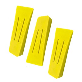YFFSFDC Forestry Cutting Wedge, Wedge, Wedge, For Cutting Wood Burning, Wedge, Chainsaw Accessory, Yellow x 3 Piece Set