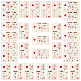 Aotusoa Pack of 30 Temporary Tattoos of Japan Flag for International Competitions 2024 European Championship Games Football World Cup Face Stickers Waterproof Flags Tattoo Flag Stickers
