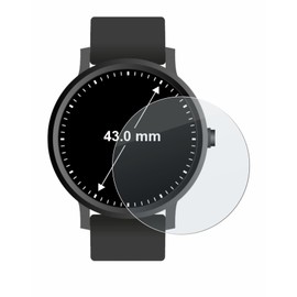 BROTECT Anti-Glare Tempered Glass Film Matte Compatible with Wristwatches (Circular, Diameter: 43 mm) - Protective Glass Film [Anti-Reflective, 9H Scratch-Resistant]