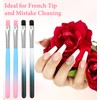 Clean Up Nail Brush, 4Pcs Flat Head Detail Brushes for