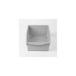 Space-efficient, wide storage wheels Basket (gray)