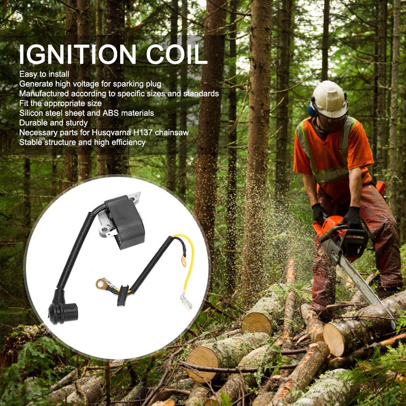 Chainsaw Ignition Coil High Voltage Pack Silicon Steel Sheet ABS