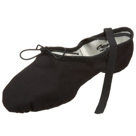 Capezio Men's Canvas Romeo Ballet Shoe, Black, 9.5 W