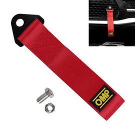 Racing Car Trailer Rope, Racing Tow Strap, Tow Loop, Universal High-Strength Tow Rope, Nylon Tow Rope, Car Tow Loop, Multifunctional Traction Rope, 1 Piece, Red Tokaneit